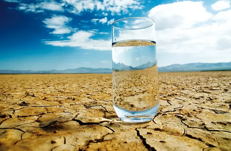 Illustration of the atmospheric water concept behind Joseph's Well